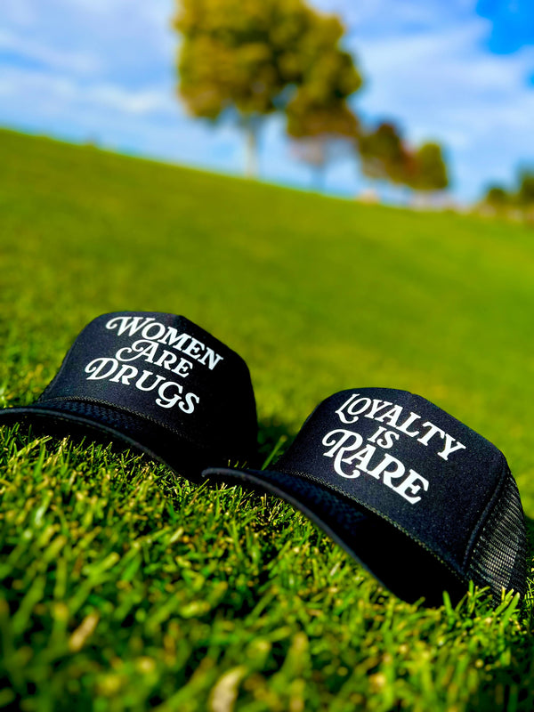 Loyalty Is Rare (WH) | Black Trucker Hat