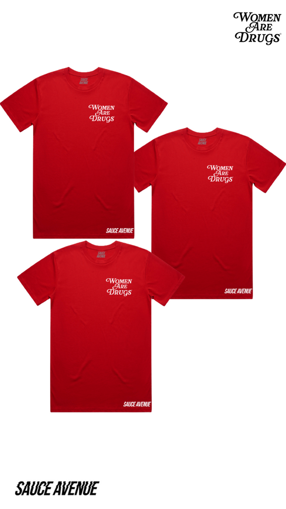 Women Are Drugs I All Red Starter Pack (WH) (3 Tees) Bundle