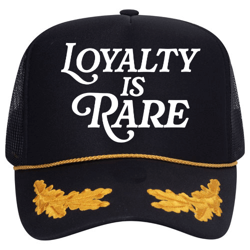 Loyalty Is Rare (WH) | Blk/Gld Trucker Hat