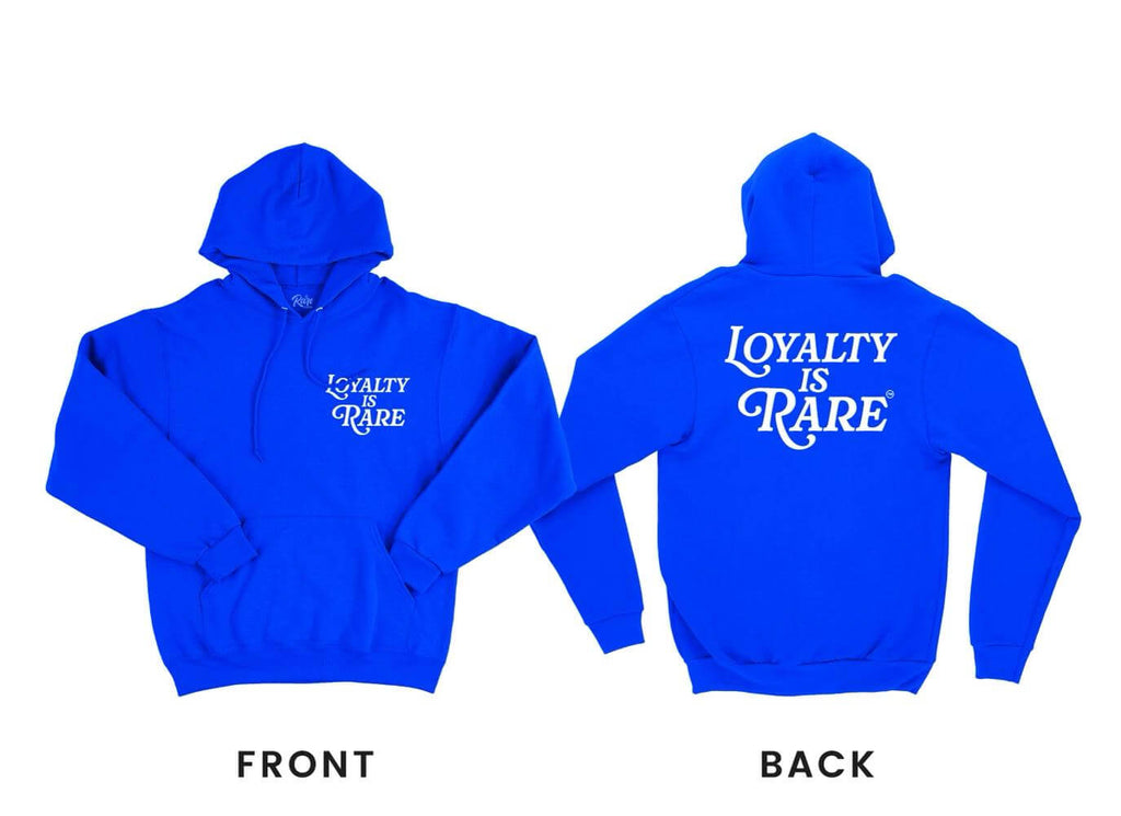 Loyalty Is Rare (WH) | Blue Hoodie