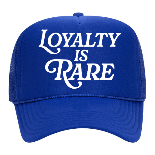 Loyalty Is Rare (WH) | Blue Trucker Hat