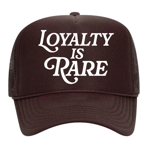 Loyalty Is Rare (WH) | Brown Trucker Hat