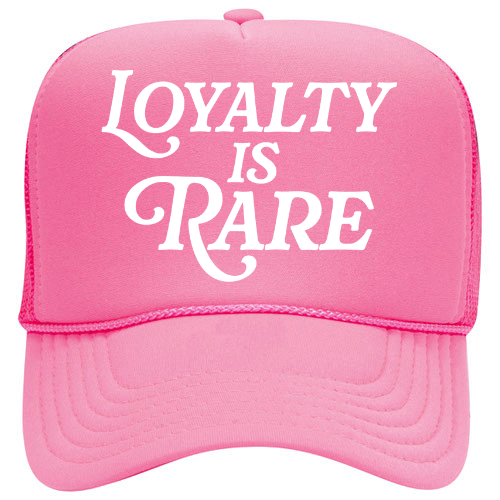 Loyalty Is Rare (WH) | N Pink Trucker Hat
