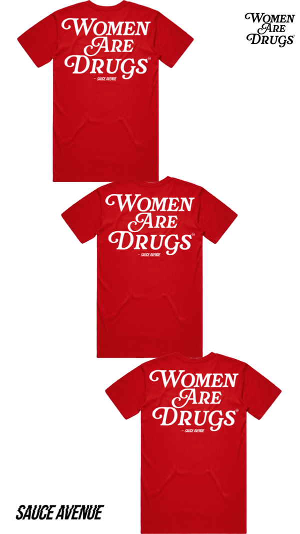 Women Are Drugs I All Red Starter Pack (WH) (3 Tees) Bundle