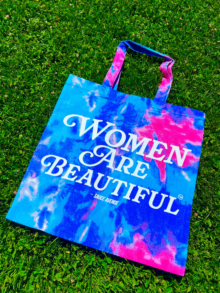 Women Are Beautiful® (WH) | Tie-Dyed Canvas Bag