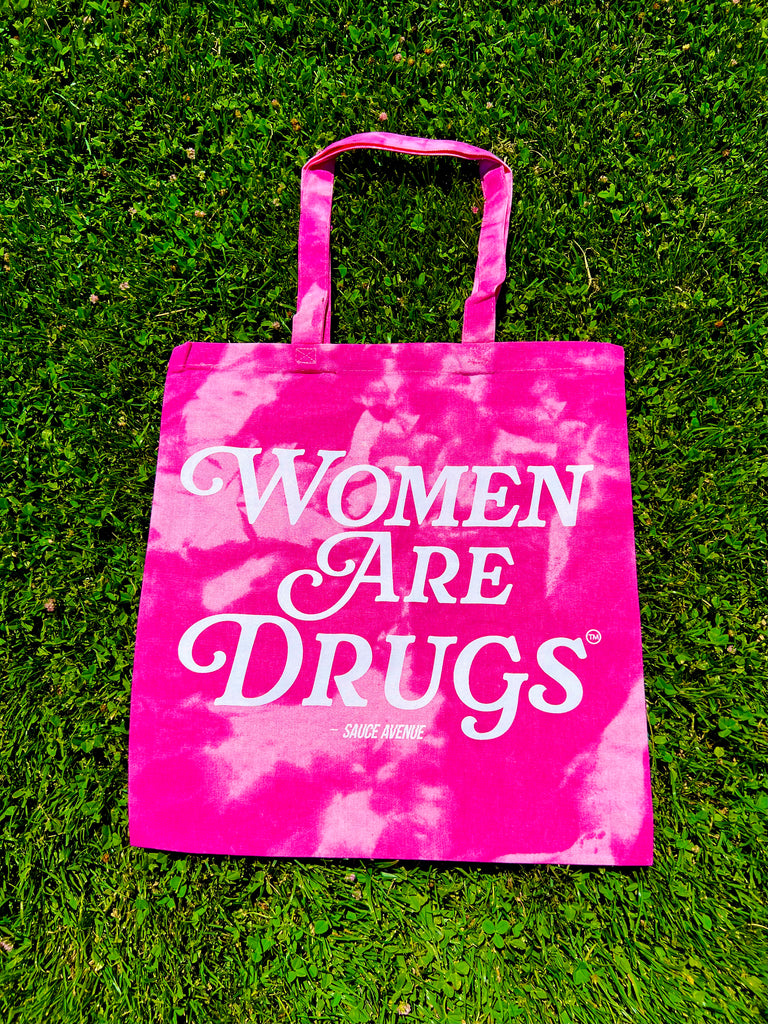 Women Are Drugs® (WH) | Tie-Dyed Canvas Bag