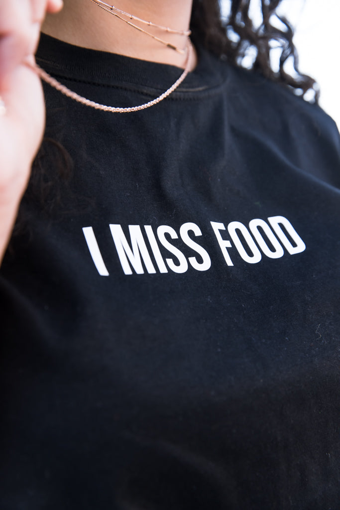 I Miss Food (Black Tee) - Sauce Avenue