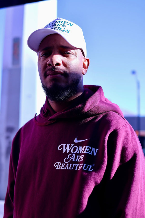 Women Are Beautiful (WH) | Dark Maroon Nike Hoodie