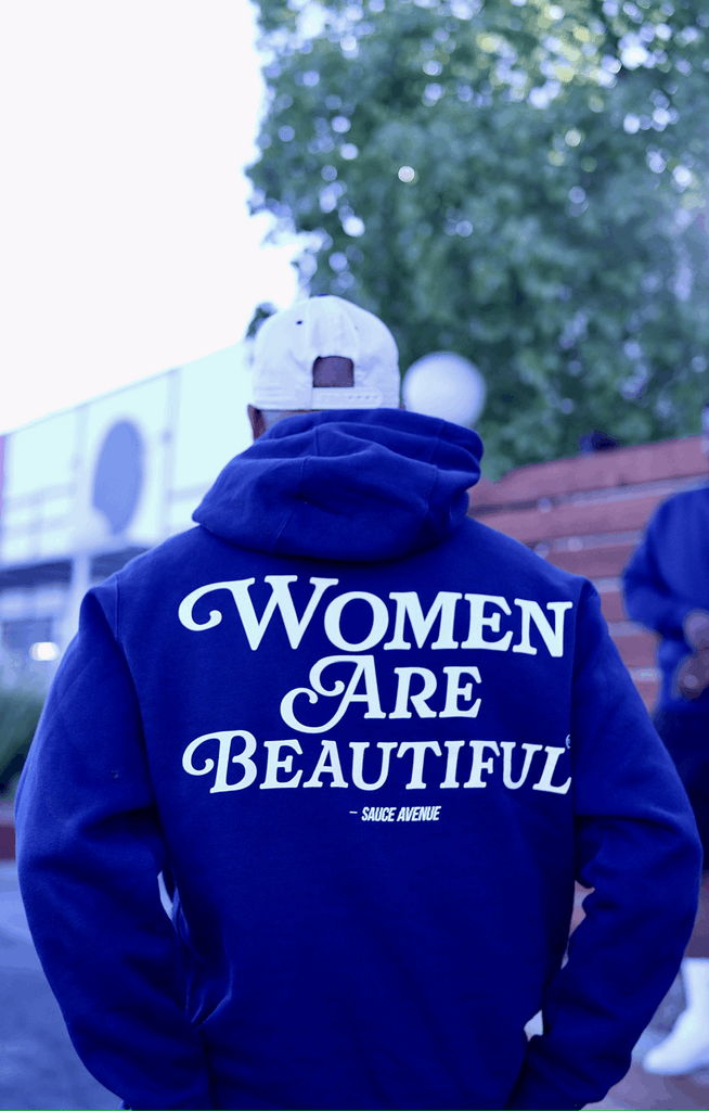 Women Are Beautiful (WH) | Navy Nike Hoodie