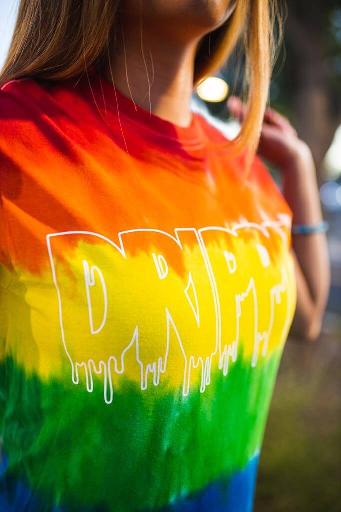 White Outline Drippin | Rainbow Pride Tee - Sauce Avenue