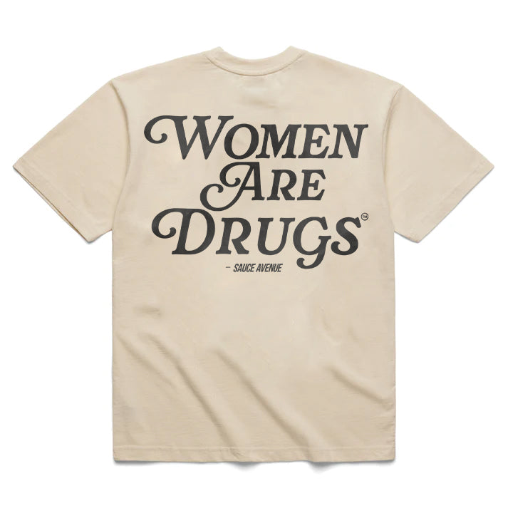 Women Are Drugs (BK) | Off White Tee