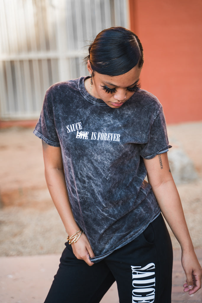 LOVE Sauce Is Forever (S) | Black Vintage Tee - Small - Sauce Avenue