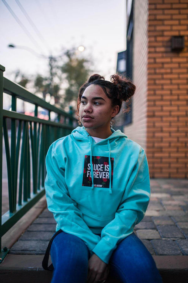 Sauce Is Forever (Black Rose Box) | Mint Hoodie - Sauce Avenue