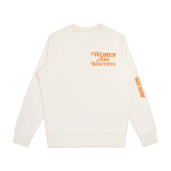 Women Are Beautiful (OR) | Off White Crewneck