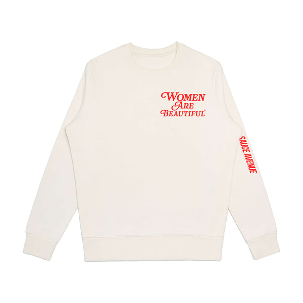 Women Are Beautiful (RD) | Off White Crewneck