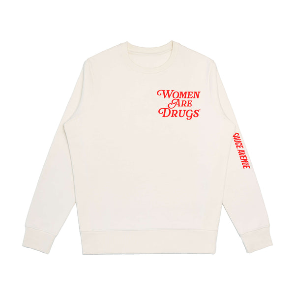 Women Are Drugs (RD) | Off White Crewneck