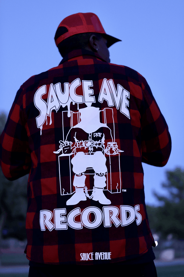 Sauce Ave Records (WH) | Red Flannel Shirt