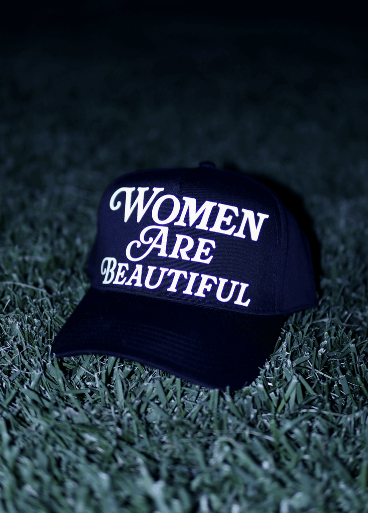 Women Are Beautiful (Holographic) | Black Trucker Hat