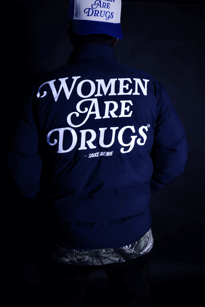 Women Are Drugs® (WH) | Navy Puffer Coat