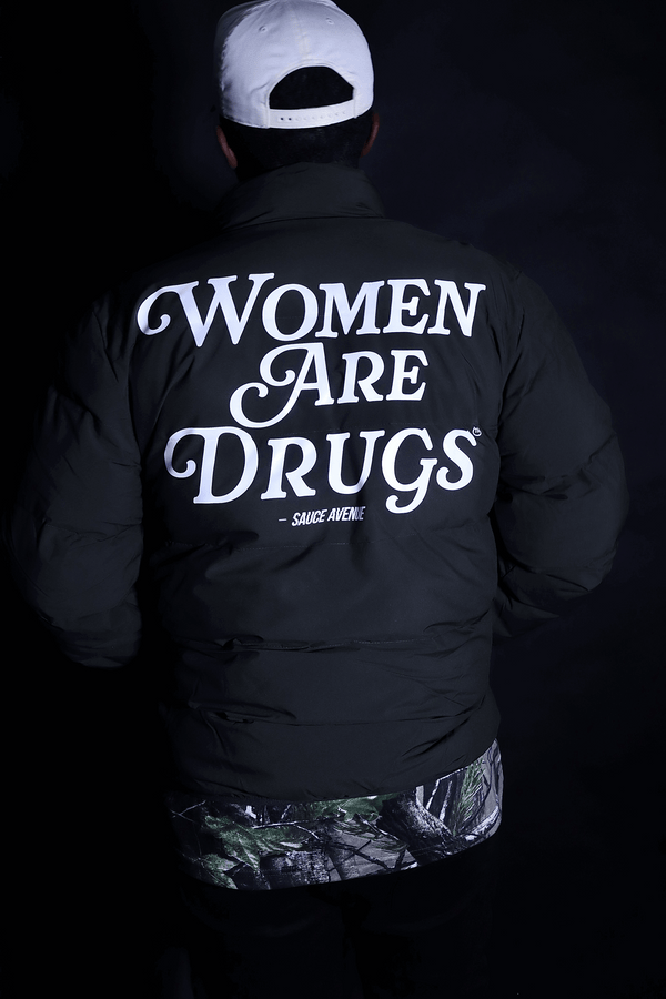 Women Are Drugs® (WH) | Olive Green Puffer Coat