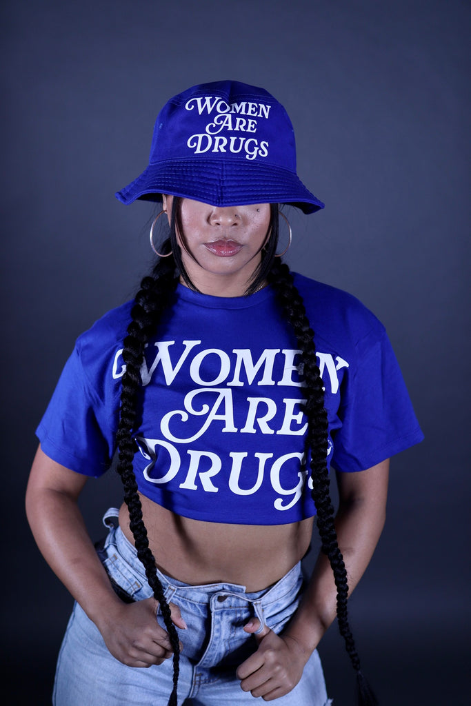 Women Are Drugs® (WH) | Royal Blue Bucket Hat