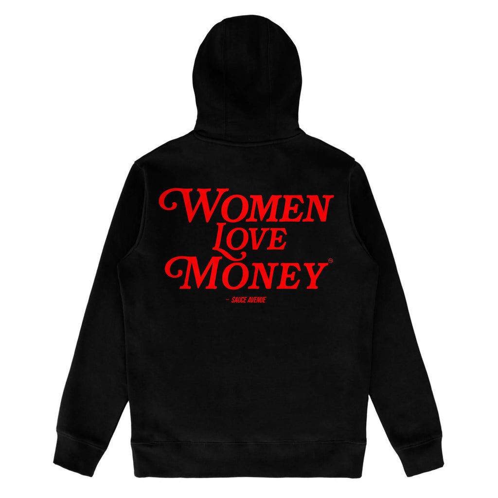 Women Love Money (RD) | Black Hoodie