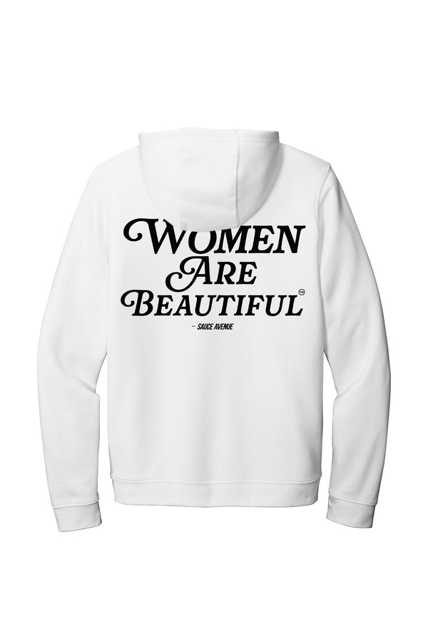 Women Are Beautiful (BK) | White Nike Hoodie