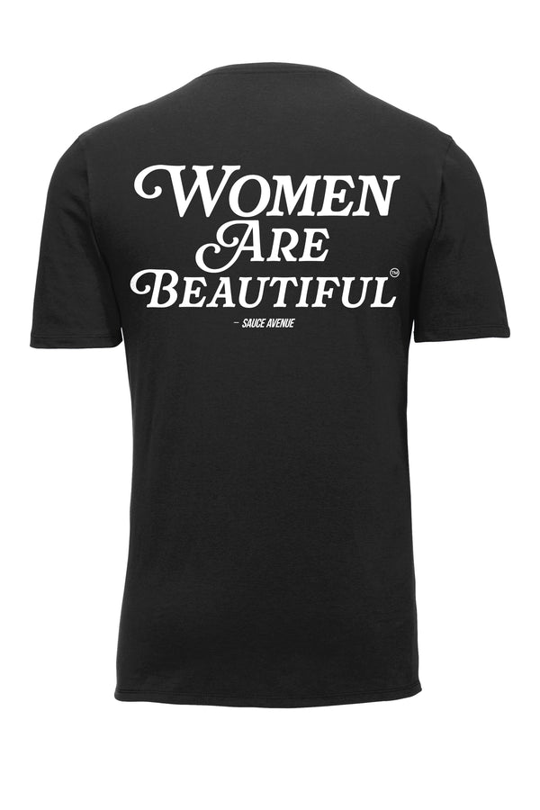 Women Are Beautiful | Black Nike Tee (W) - Sauce Avenue
