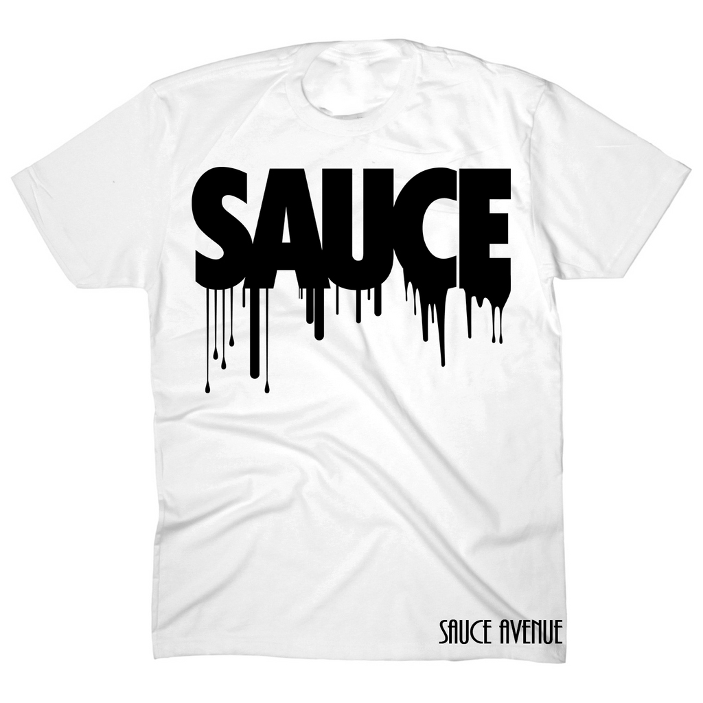 Black Sauce | White Kids Tee - Sauce Avenue