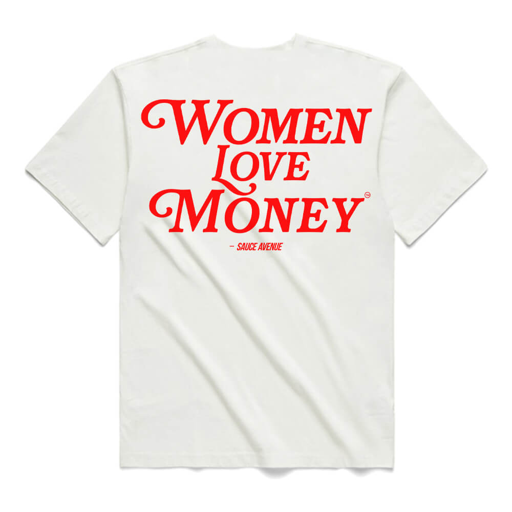 Women Love Money (RD) | White Tee