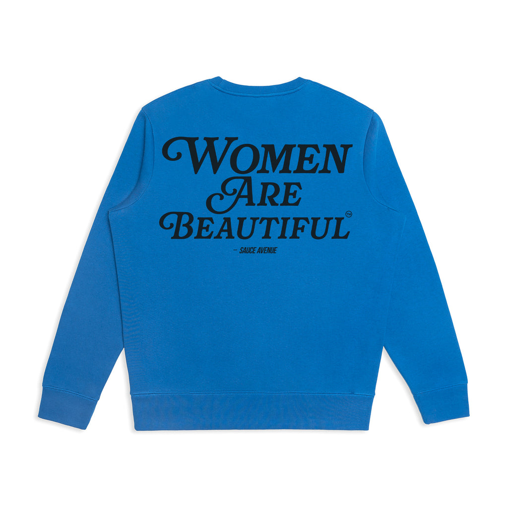 Women Are Beautiful (BK) | Blue Crewneck