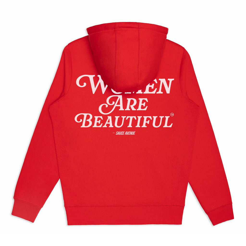 Women Are Beautiful (WH) | Red Hoodie
