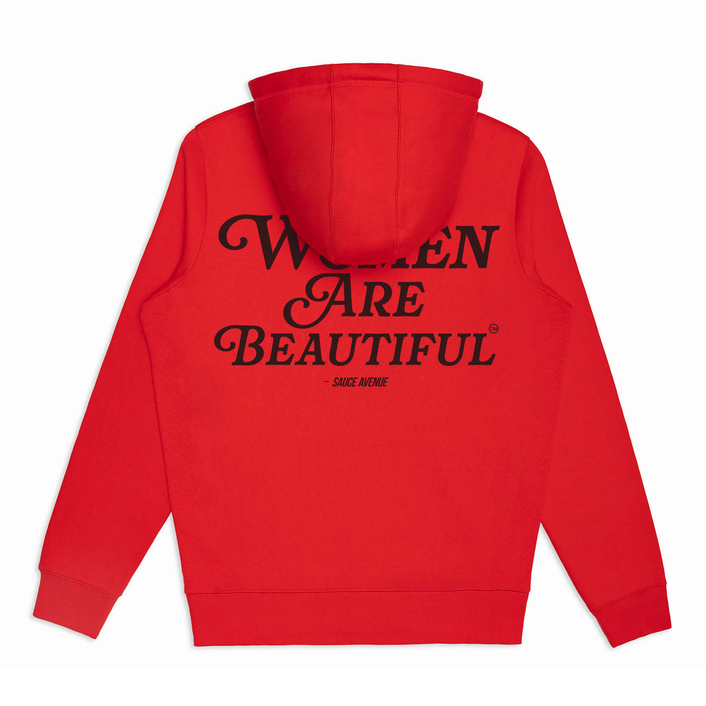 Women Are Beautiful (BK) | Red Hoodie