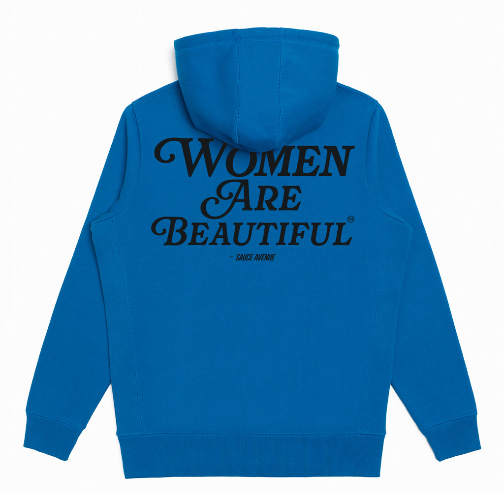 Women Are Beautiful (BK) | Blue Hoodie