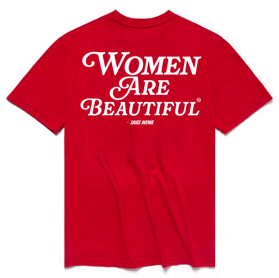 Women Are Beautiful (WH) | Red Tee